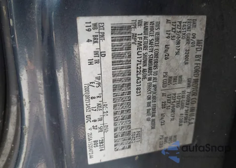 2002 Ford Expedition Eddie Bauer из США, поврежденный, VIN 1FMEU17L22LA31831